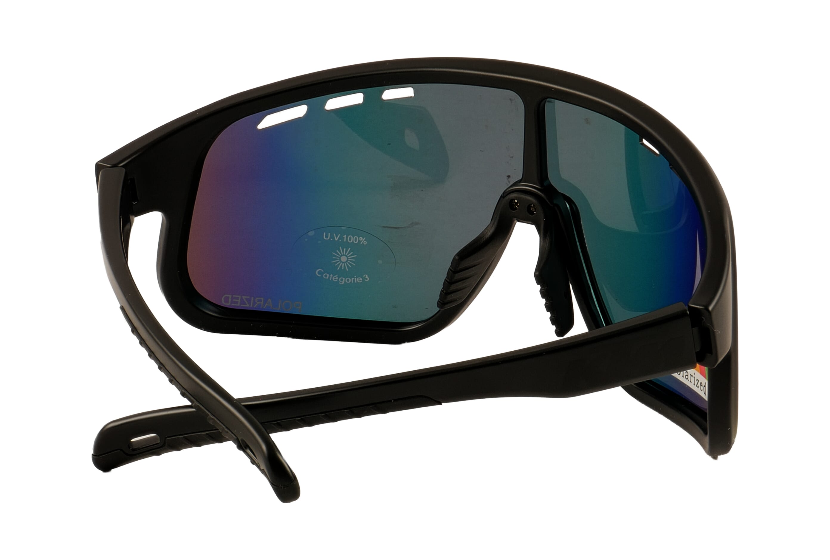 KTM Factory Enduro II Polarised Sunglasses C3 Revo Red - Matte Black backside