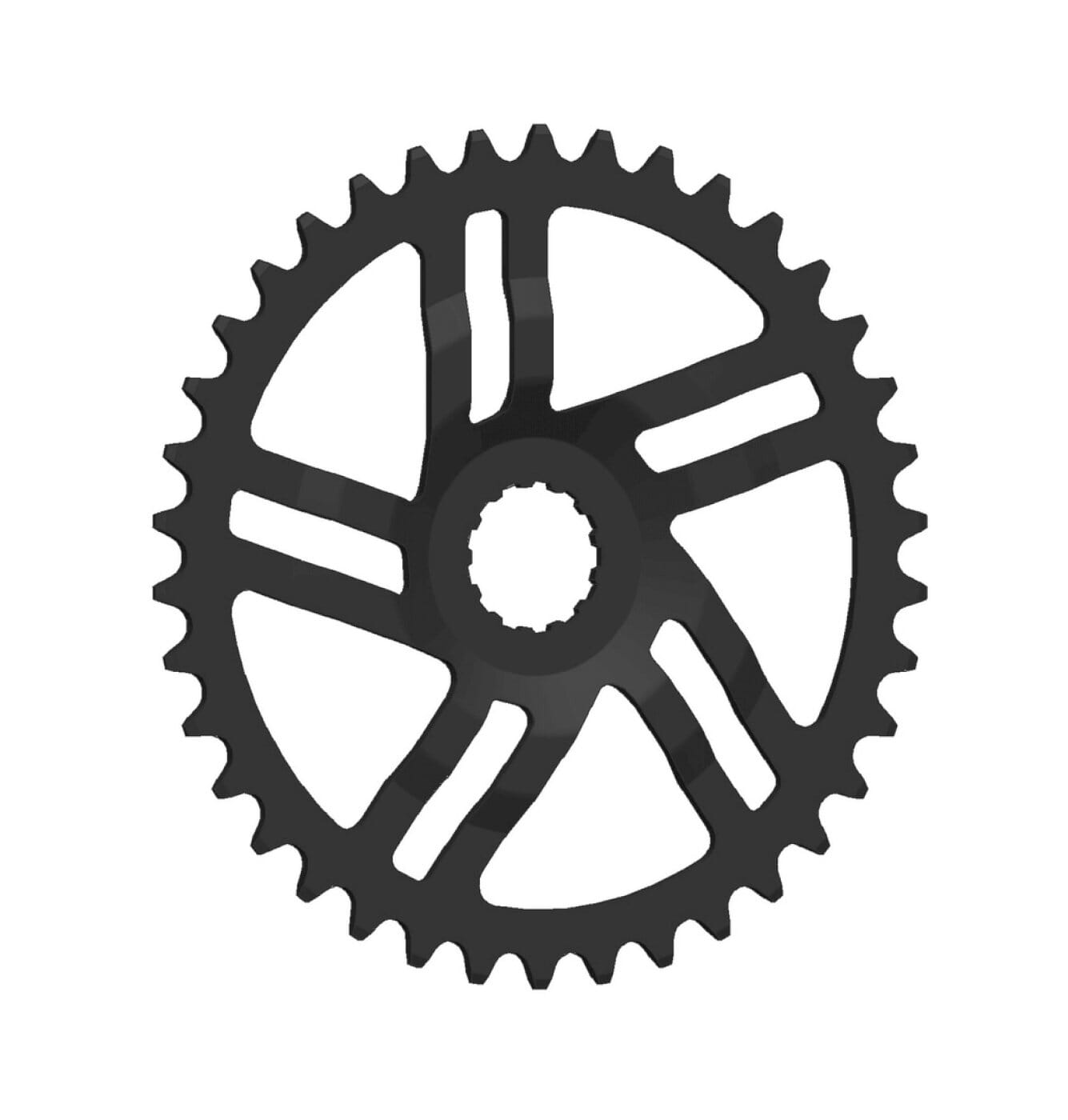 Chainring for Bosch Gen 3 38 teeth 1/2 x 1/8 cranked