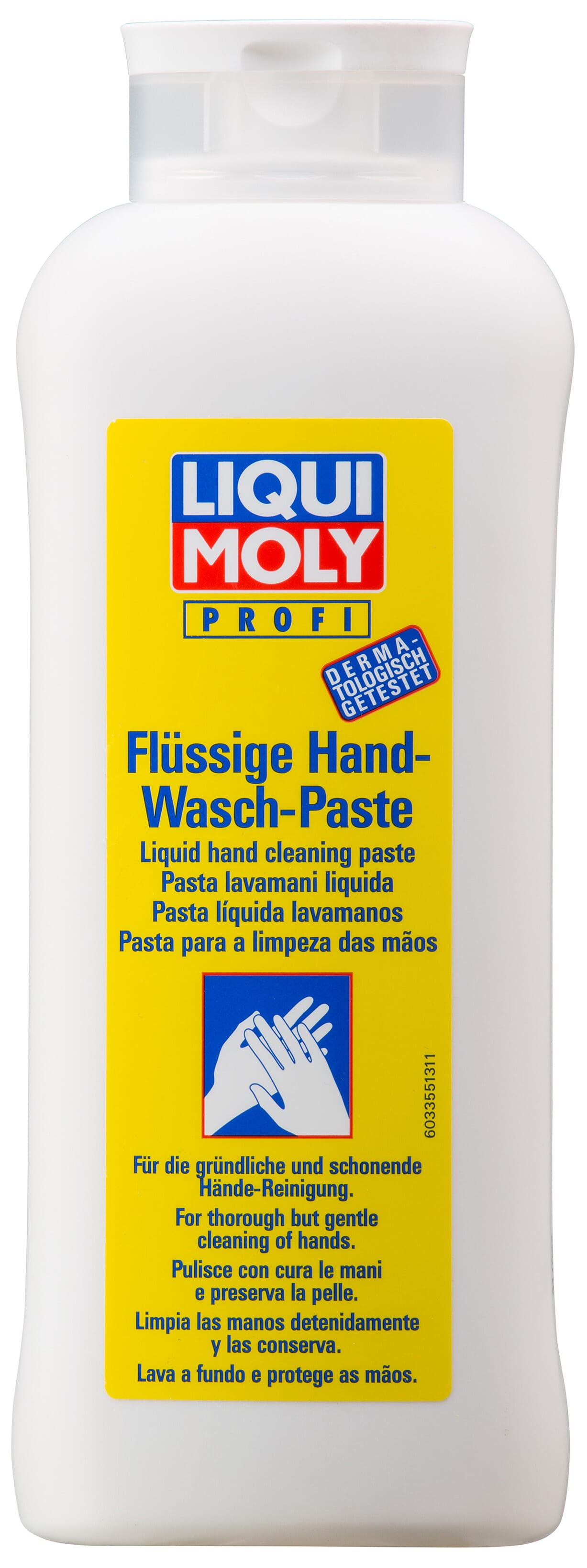 Liquid hand washing paste from Liqui Moly for the care of the hands