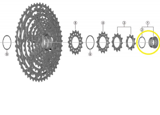 SHIMANO lockring for XTR - CS-M9100