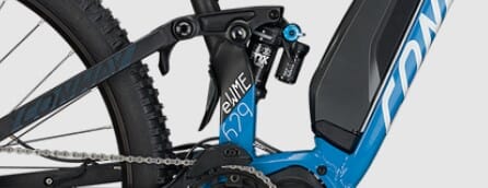 Conway shock splash guard for Conway eWME Mod. 2017-2020 mounted