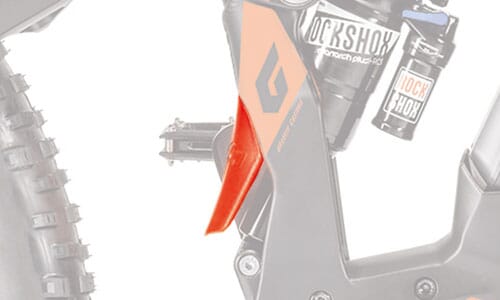 KTM damper protector matt toxic orange