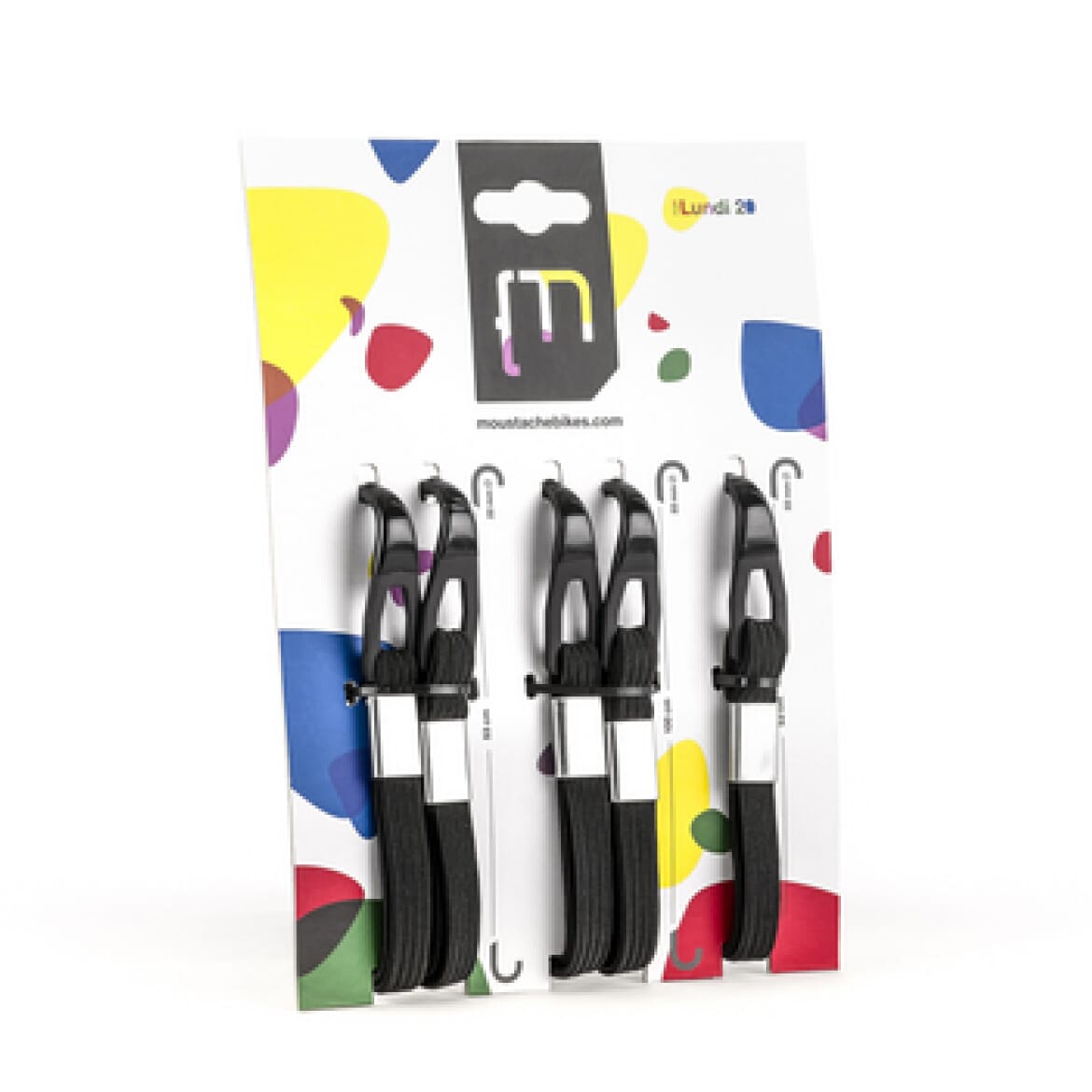 Moustache tensioning strap set