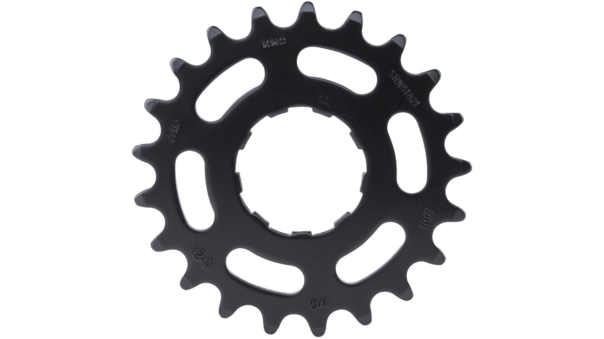KMC Steck-Zahnkranz für Enviolo Nabenschaltung 1/2 x 1/8 21 Zähne