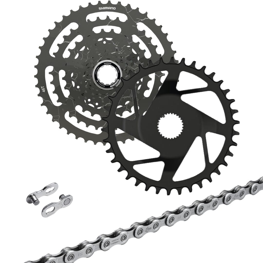 Bosch Gen.4/Gen.5 E-Bike Verschleiß-Set Shimano Cues LinkGlide 9-fach - Direct Mount - 11-46 Zähne