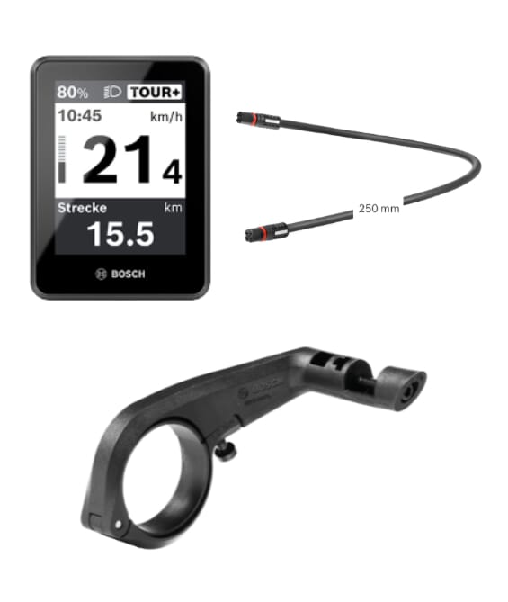 Bosch Intuvia 200 retrofit set - 35.0mm clamp & 250mm display cable