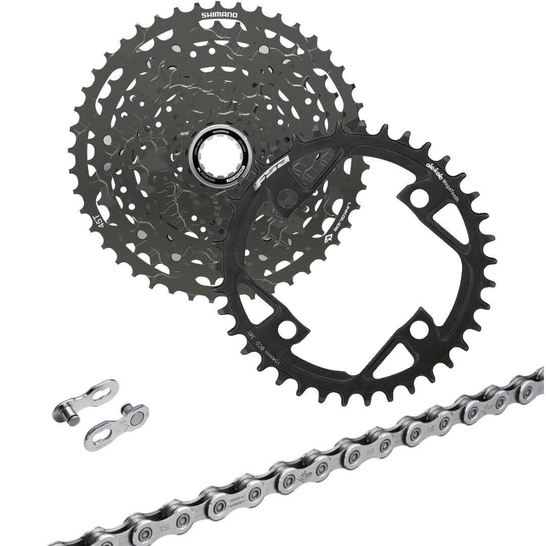 Bosch Gen.4/Gen.5 eBike wear set Shimano Cues LinkGlide 11-speed - Spider Mount - 11-45 teeth
