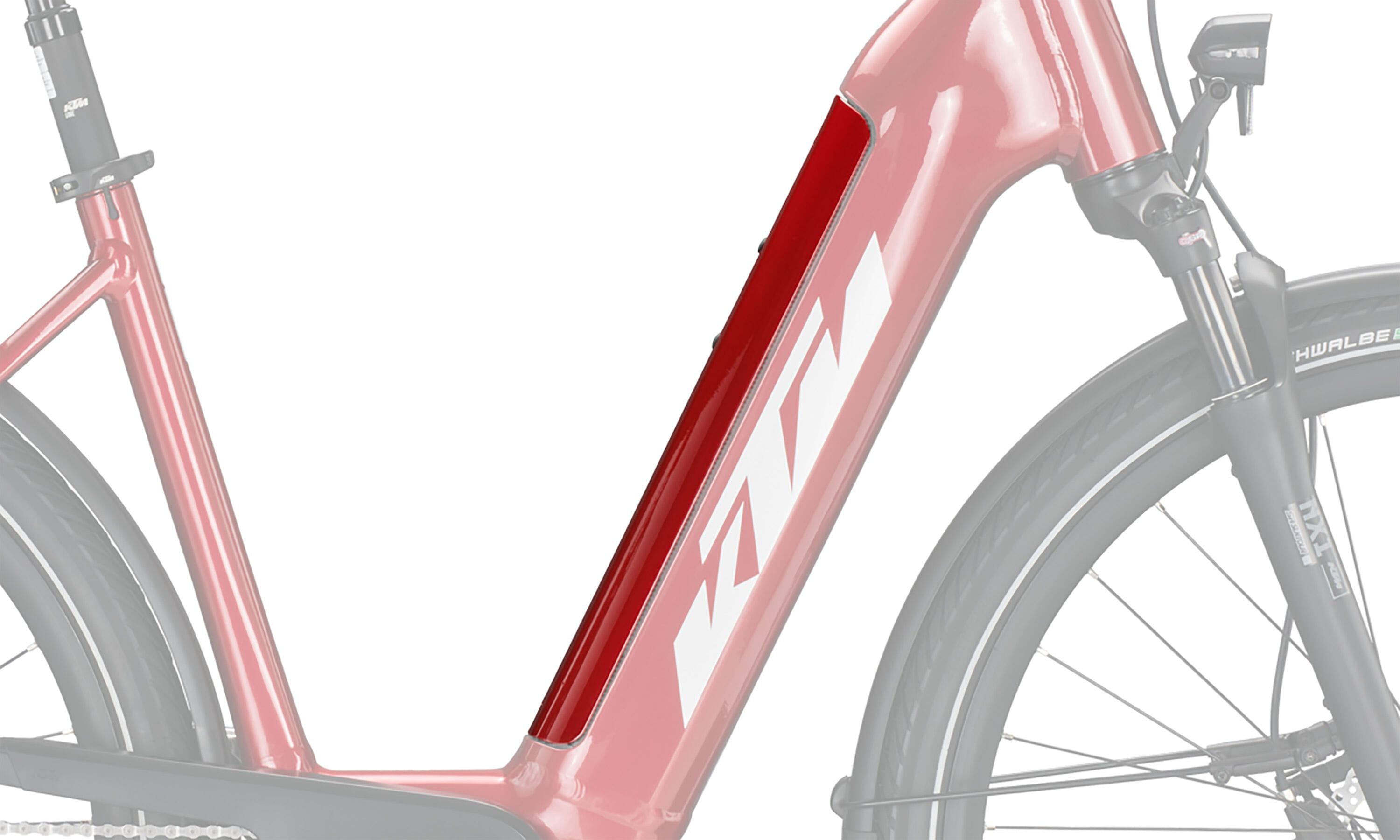 KTM PowerTube 625 Battery Cover - 2022 Step-through Chrome Red