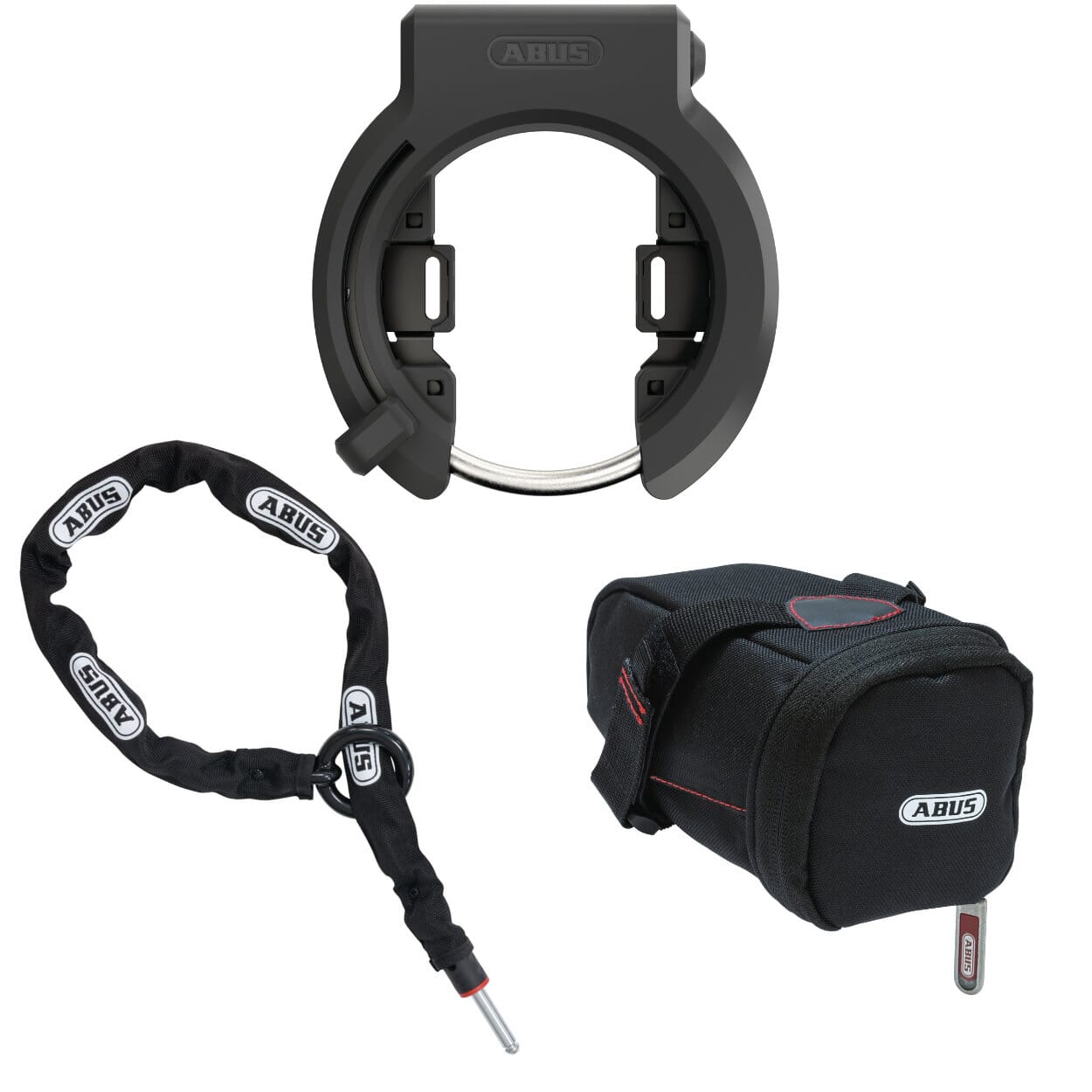 ABUS lock bundle - Granit XPlus + saddle bag + insert chain