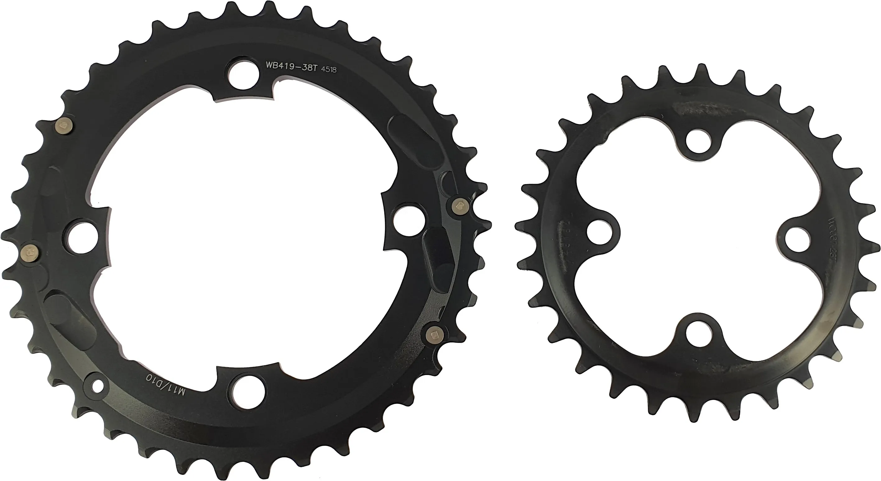 Front Chainring Set Giant chainring set 38-28 teeth Giant/Yamaha mid-motor