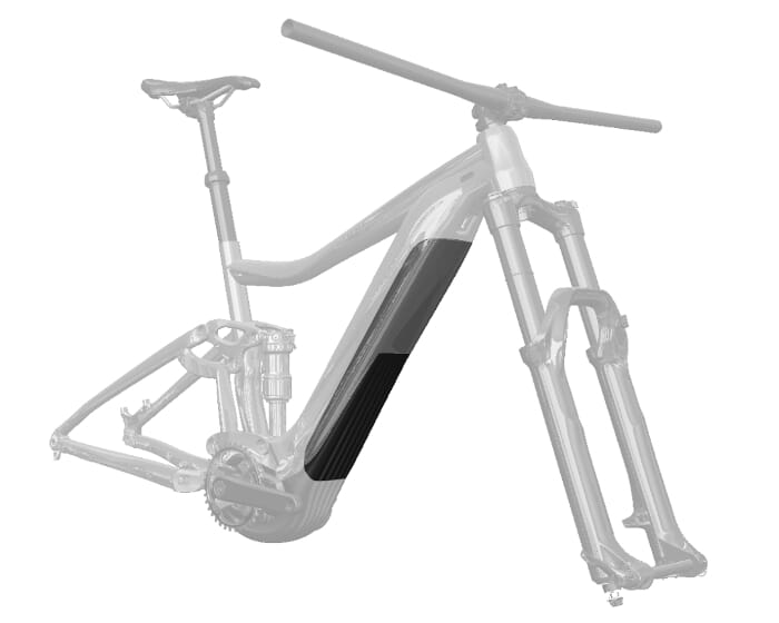 Giant EnergyPak downtube battery 36 V - 625 Wh mounted