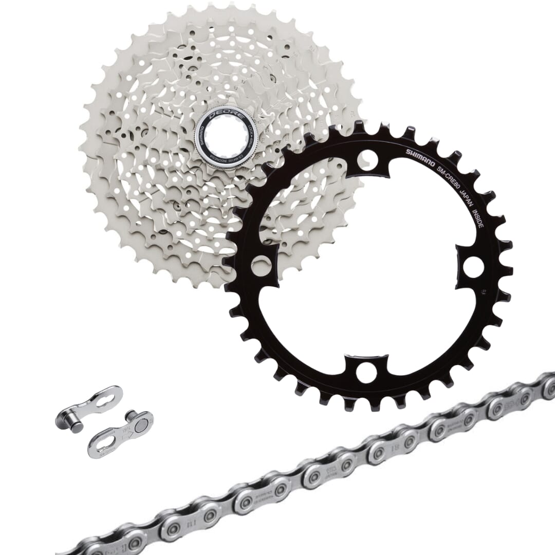 Shimano Steps E-Bike Verschleiß-Set Shimano Deore 10-fach - 11-42 Zähne