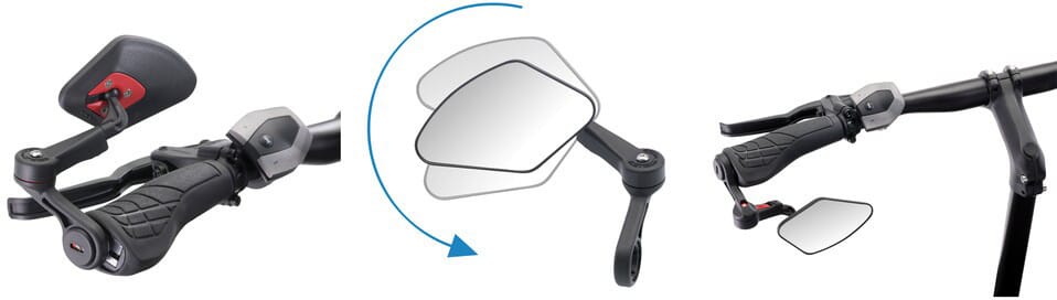 Krampe eBike bicycle mirror KF Cross - type B Application