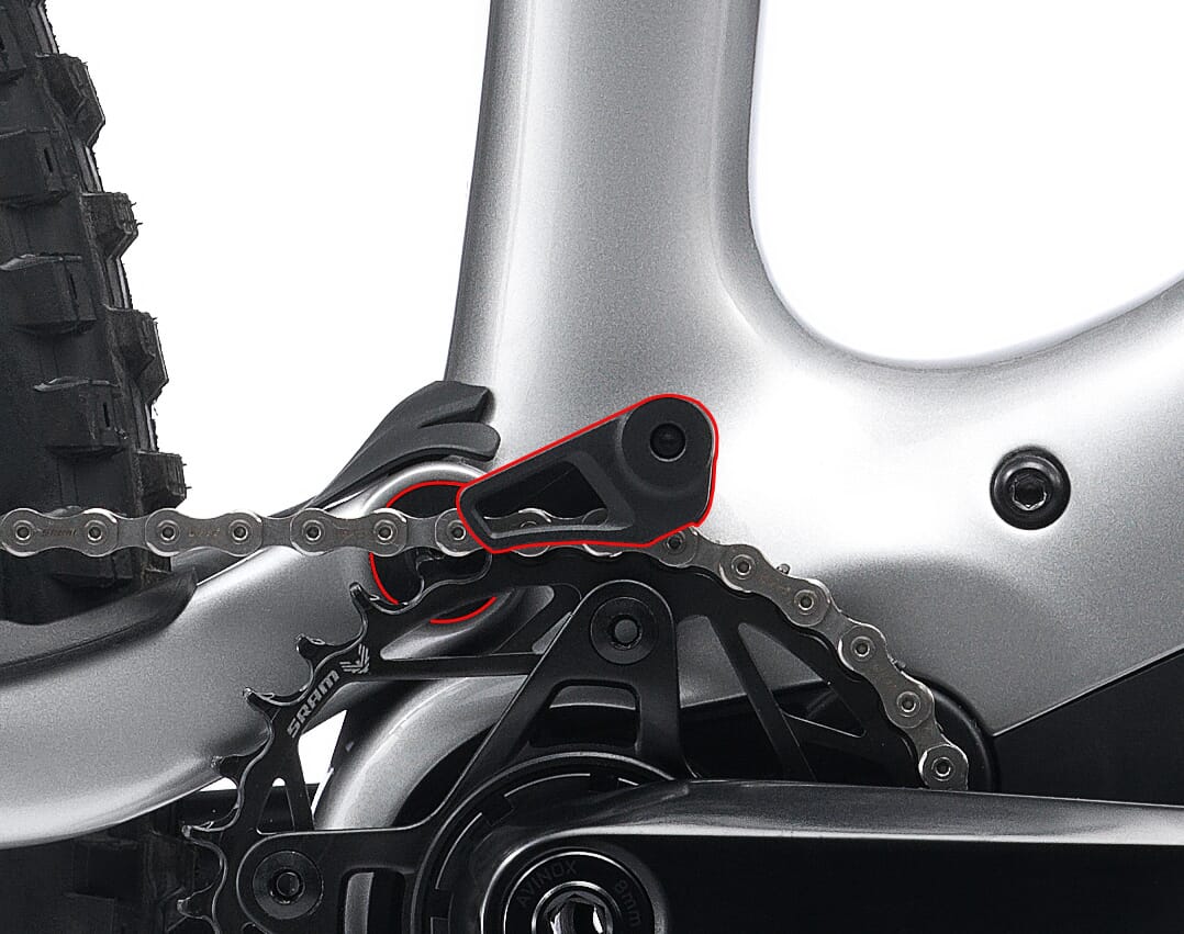 Amflow eMTB chain guide set fitted