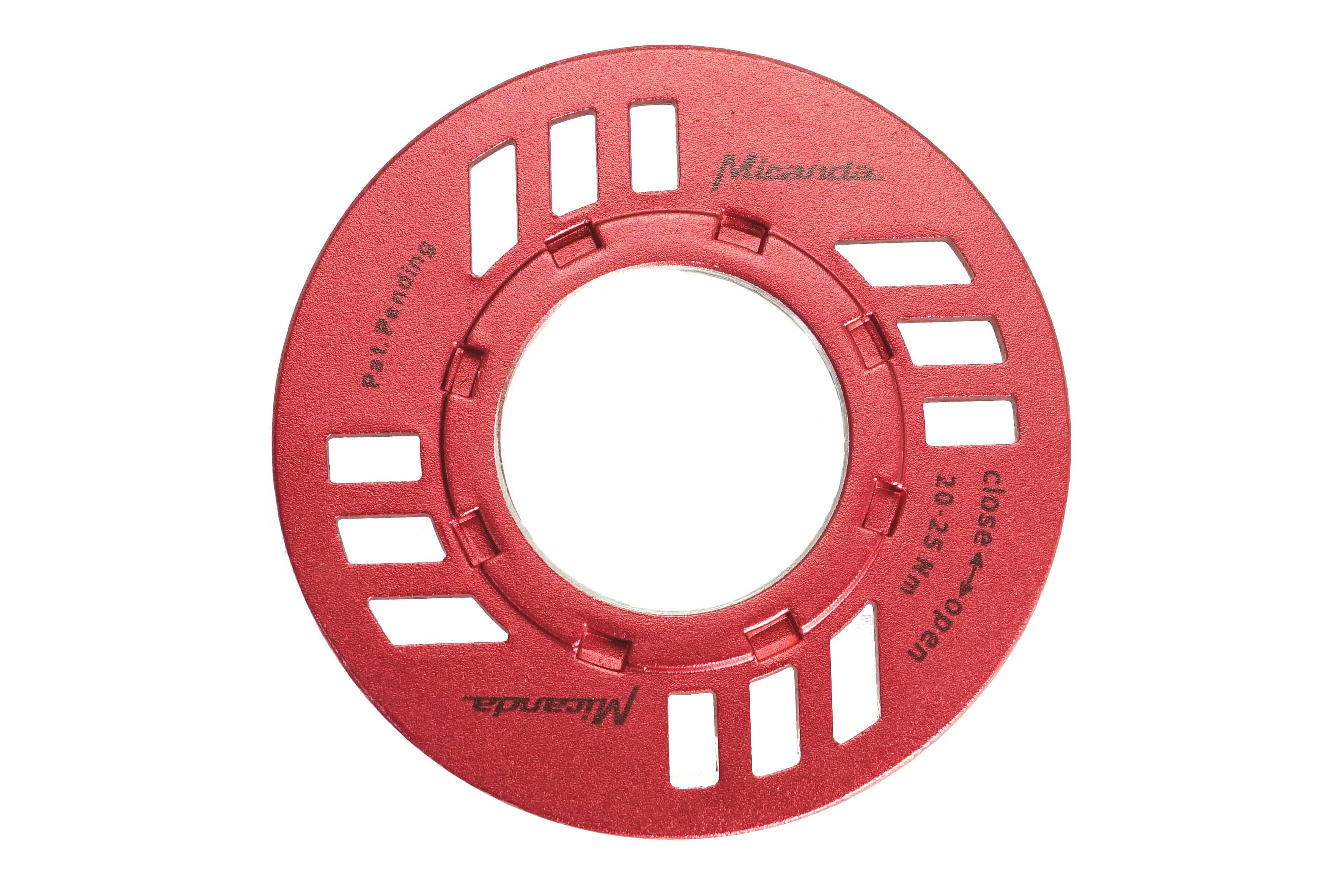 Miranda E-Bike locking ring incl. chain guard for Bosch red