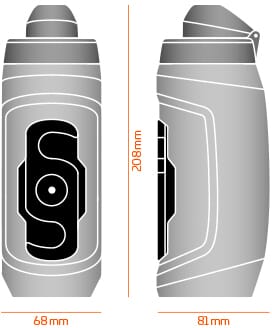 Fidlock single bottle 590 ml - Dimension