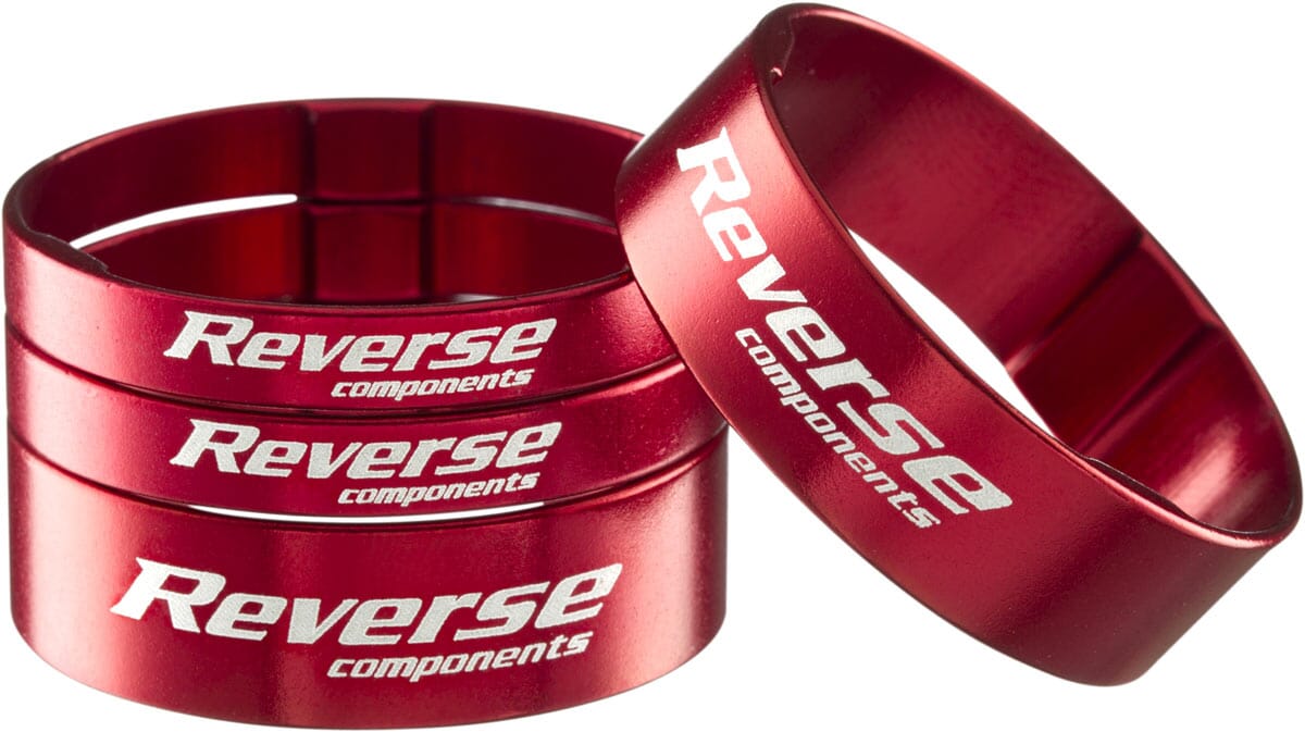REVERSE ultra light colored aluminum spacer 1 1/8" - red
