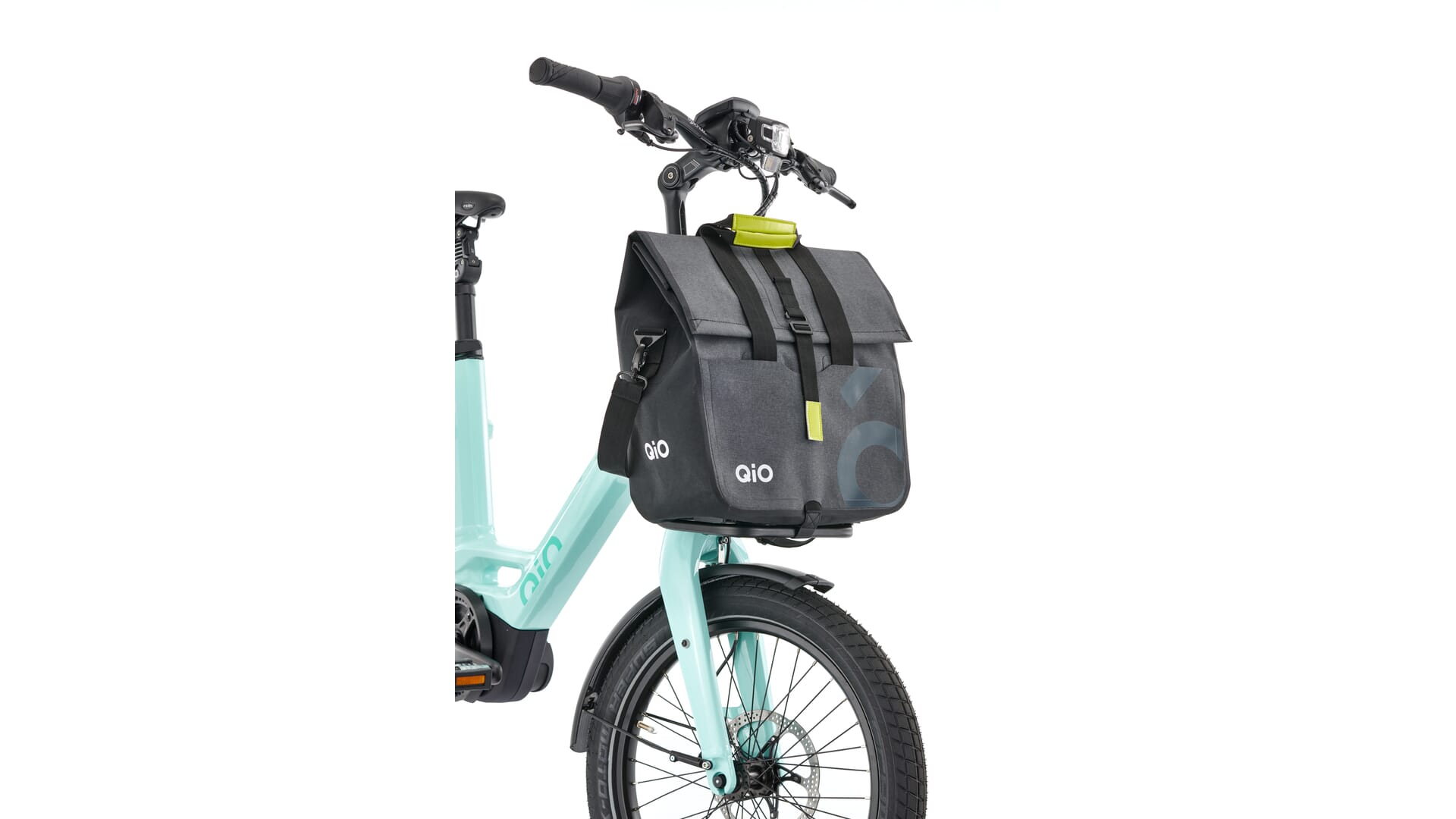 Qio bike bag PINA for front wheel rack mounted on front wheel rack