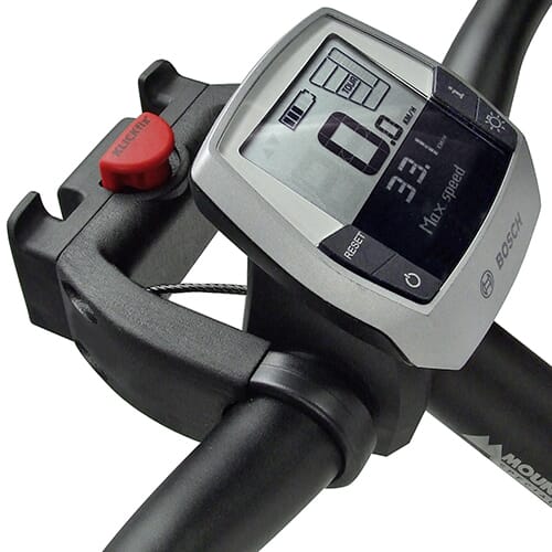 KLICKfix handlebar adapter on Bosch E-Bike
