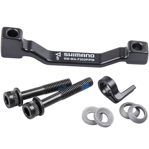 Shimano disc brake adapter from PM brake saddle to PM fork