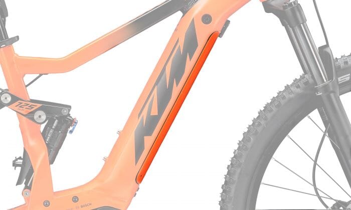 KTM PowerTube battery cover - down tube - orange matt - 840218003