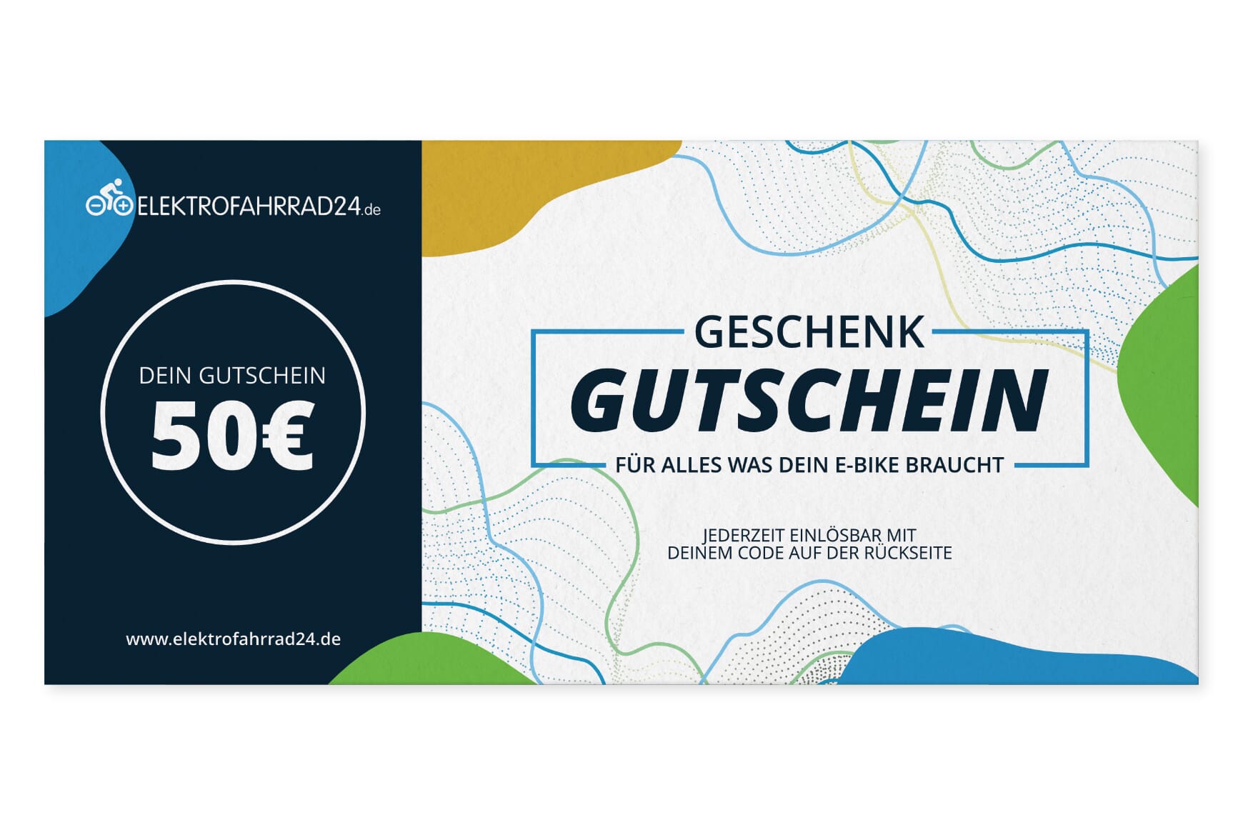 Geschenkgutschein Elektrofahrrad24.de - classic 50€