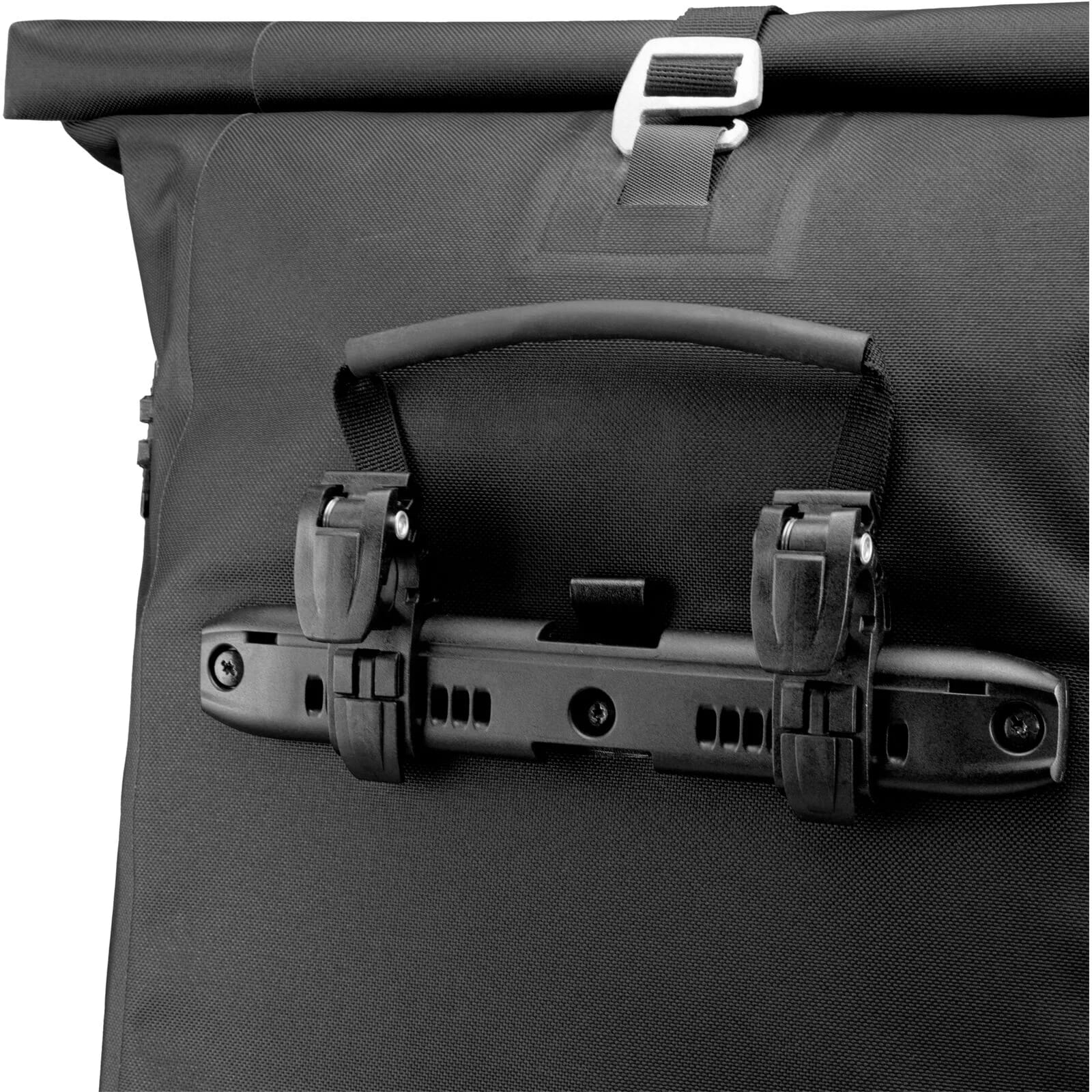 Ortlieb Vario PS black with Quick Lock bike panniers holder