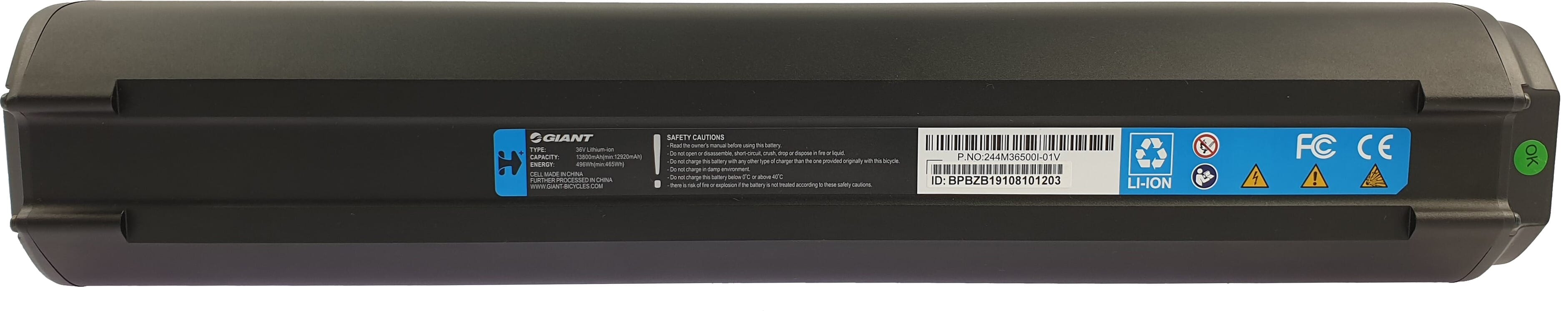 Giant EnergyPak Downtube 500 Wh - 36 V - 2019