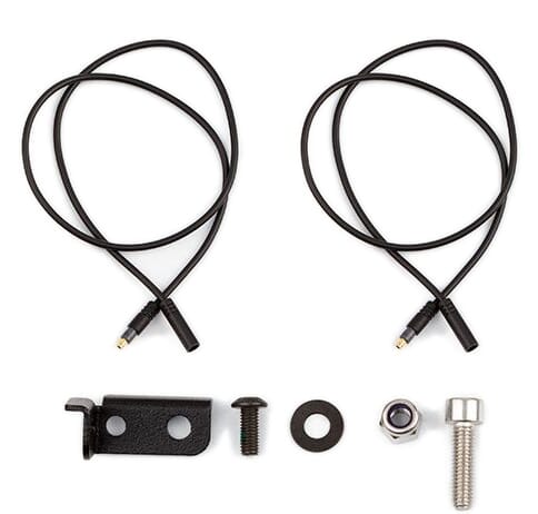 Riese & Müller lamp holder for front carrier - Supernova light cable with high beam